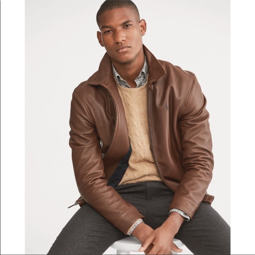 Polo Ralph Lauren Lambskin Leather Jacket